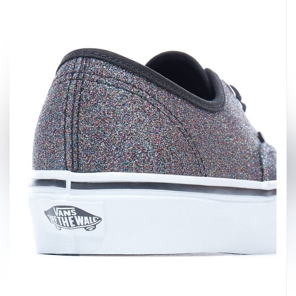 Vans, Authentic 'Glitter -‎ Rainbow Black' Trainers, Size 7 - Picture 13 of 15